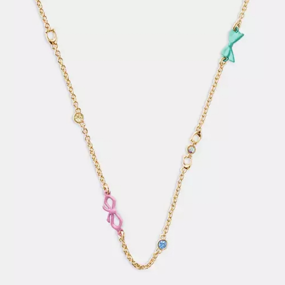 Coach Mini Bow Necklace